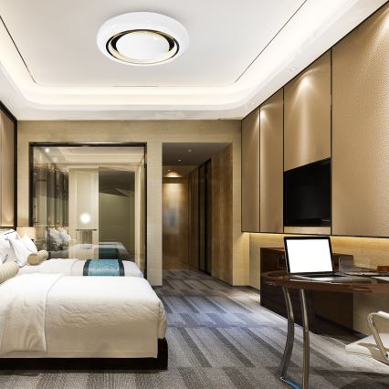 Светодиодный потолочный светильник с регулированием яркости MEGAN LED/48W/230V 3000-6000K + дистанционное управление