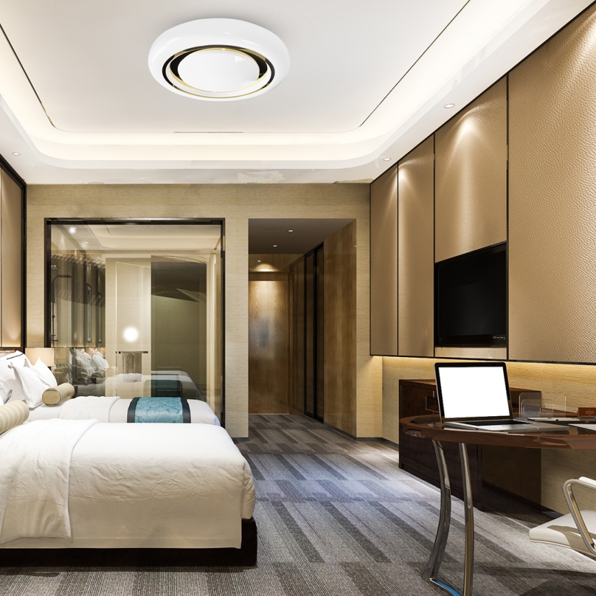 Светодиодный потолочный светильник с регулированием яркости MEGAN LED/48W/230V 3000-6000K + дистанционное управление