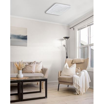 Светодиодный потолочный светильник с регулированием яркости NERIS LED/36W/230V 2700-6500K 43x43 см + дистанционное управление