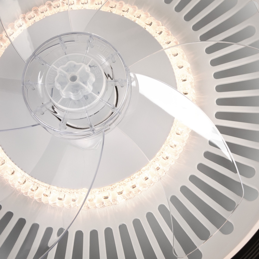 Светодиодный потолочный светильник с вентилятором и регулированием яркости GEMMA LED/37W/230V белый + дистанционное управление