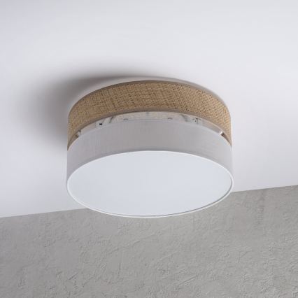LED потолочный светильник SIRJA BOHO LED/20W/230V 4000K Ø 35 см бежевый/белый