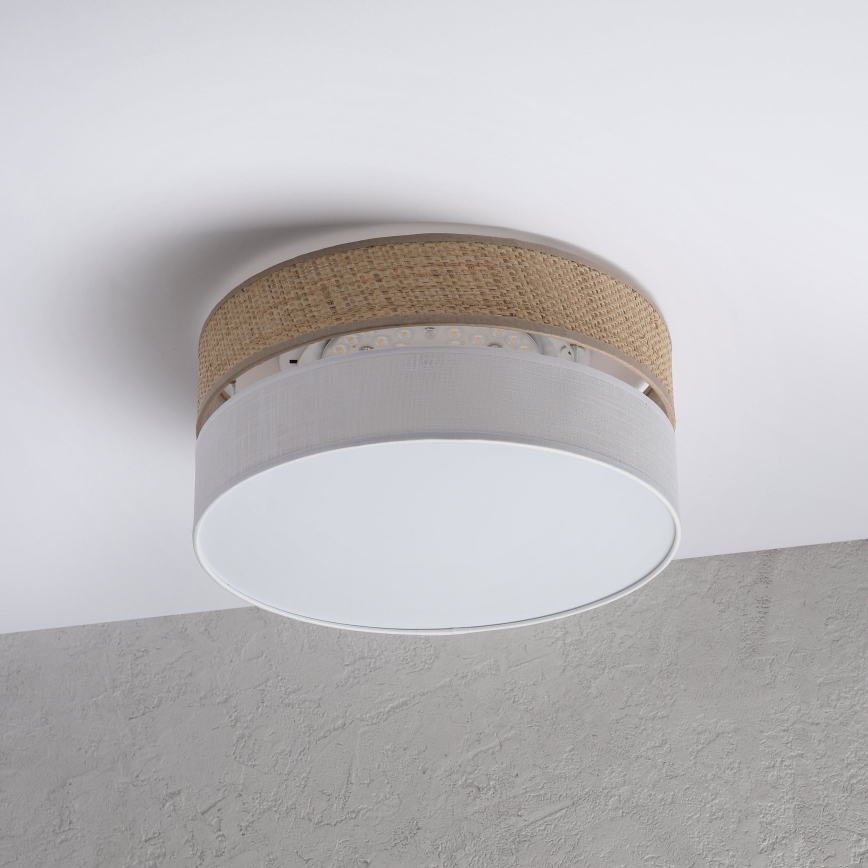 LED потолочный светильник SIRJA BOHO LED/20W/230V 4000K Ø 35 см бежевый/белый