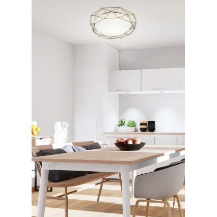 Светодиодный потолочный светильник SVEN LED/24W/230V золотой