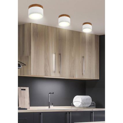 Светодиодный потолочный светильник TUBA LED/9W/230V белый/бежевый