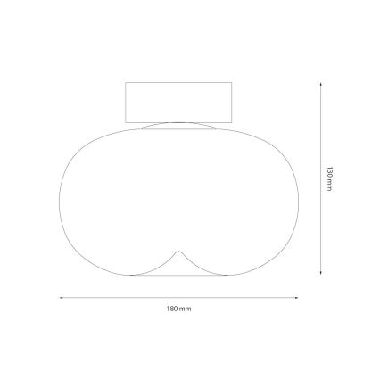 Светодиодный потолочный светильник VASO LED/4W/230V диаметр 18 см золотистый/дымчатый