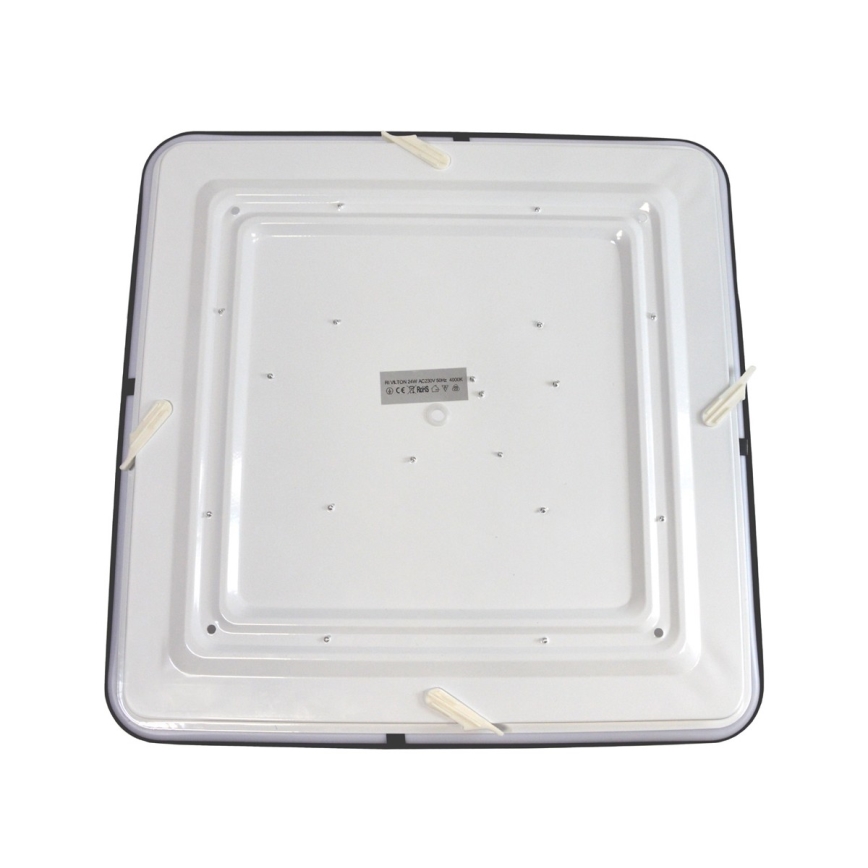 Светодиодный потолочный светильник WILTON LED/24W/230V 37,5x37,5 см черный