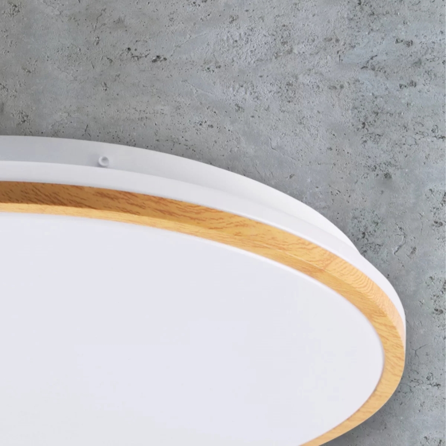 Светодиодный потолочный светильник WOODY LED/24W/230V ⌀ 38 см