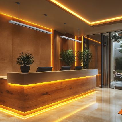 Светодиодный потолочный/подвесной светильник PLANK LED/20/30/40W/230V 2700/4000/6000K CRI 90 белый