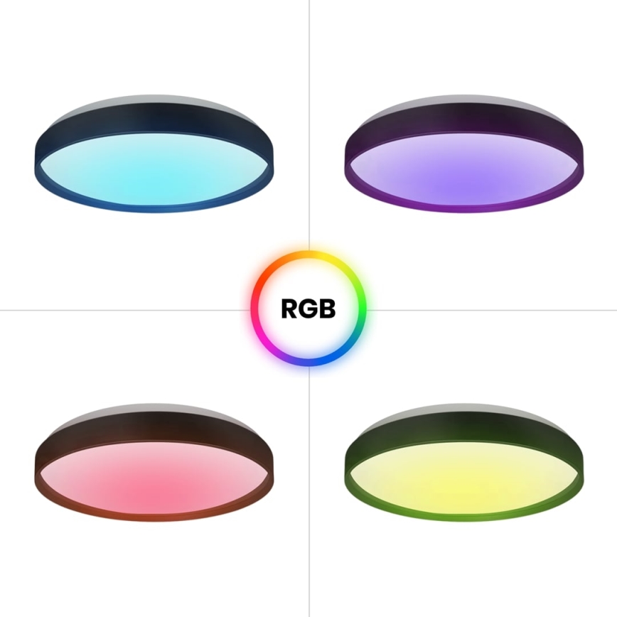 Светодиодный потолочный RGB-светильник с регулированием яркости RINGO LED/36W/230V + дистанционное управление