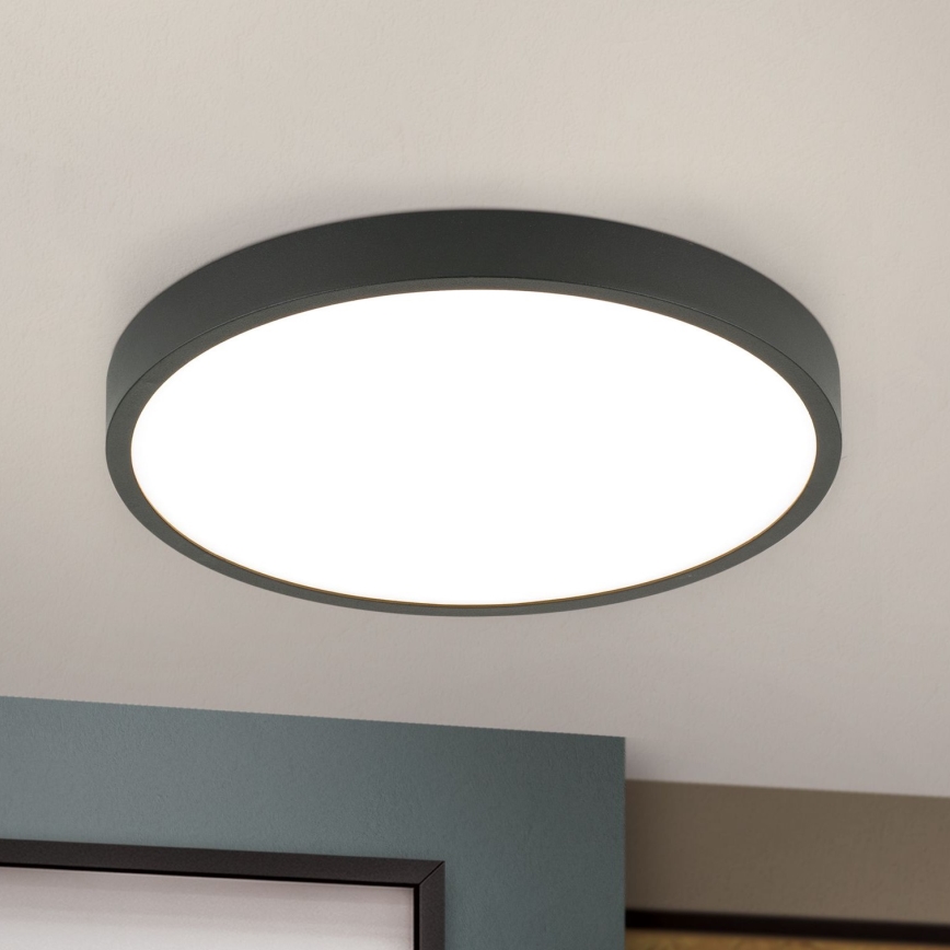 Светодиодный потолочный светильник BULLY LED/24W/230V диаметр 24 см черный