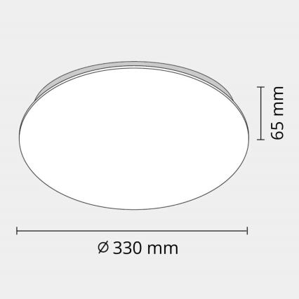 Светодиодный потолочный светильник для ванной комнаты ADAR LED/12W/230V IP44 4000K