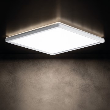 Светодиодный потолочный светильник для ванной комнаты AZPO LED/22W/230V 42x42 см IP54 белый