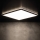 Светодиодный потолочный светильник для ванной комнаты AZPO LED/22W/230V 42x42 см IP54 черный