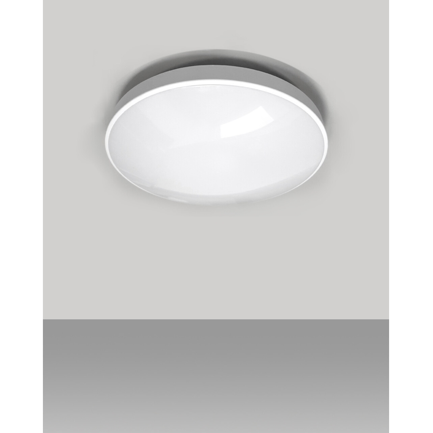 Светодиодный потолочный светильник для ванной комнаты CIRCLE LED/24W/230V 4000K диаметр 37 см IP44 белый