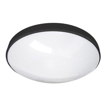 Светодиодный потолочный светильник для ванной комнаты CIRCLE LED/24W/230V 4000K диаметр 37 см IP44 черный