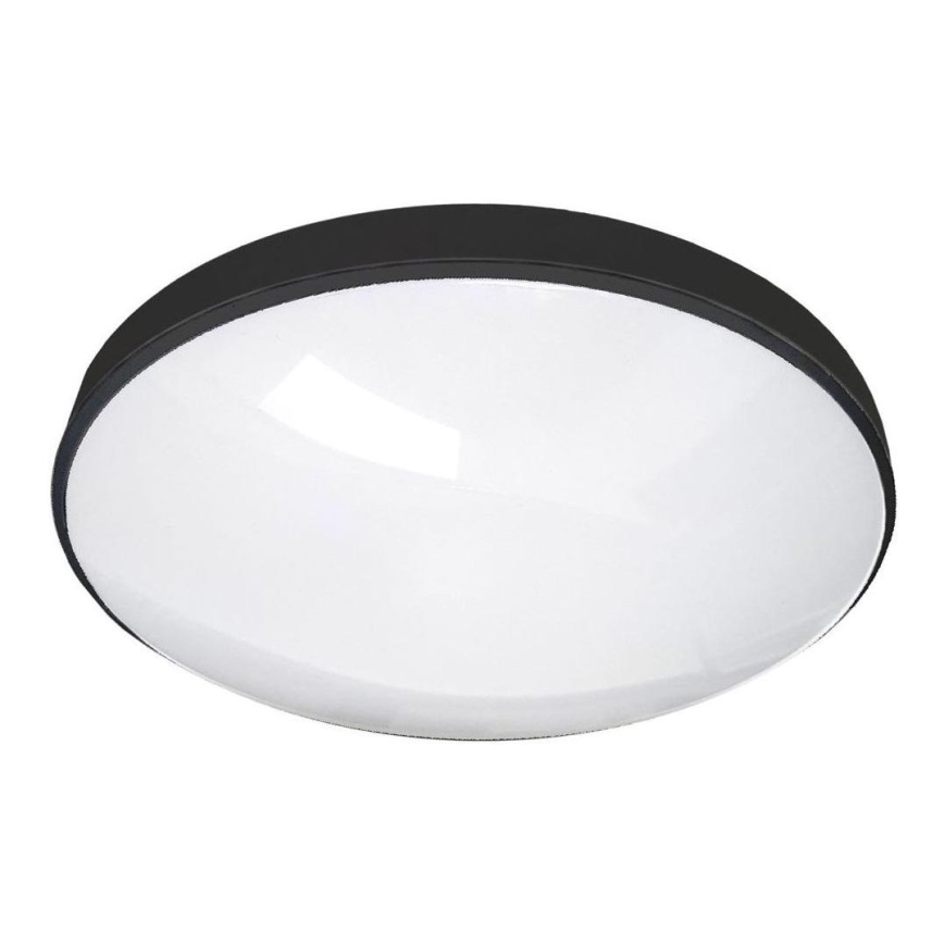 Светодиодный потолочный светильник для ванной комнаты CIRCLE LED/24W/230V 4000K диаметр 37 см IP44 черный