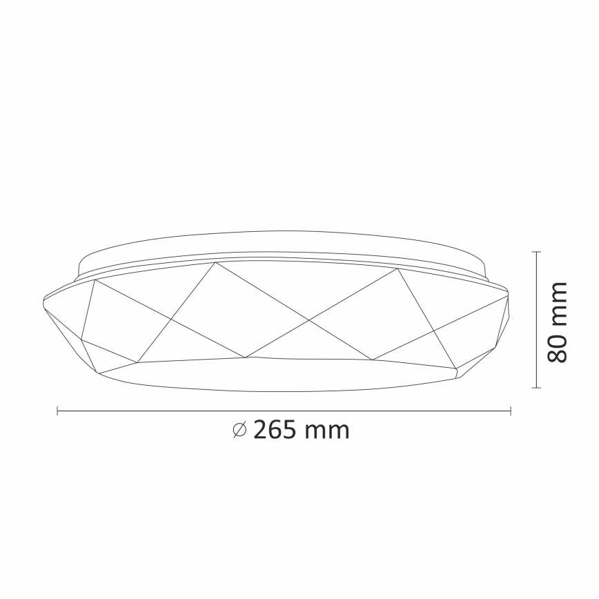 Светодиодный потолочный светильник для ванной комнаты GALAXY LED/12W/230V IP44