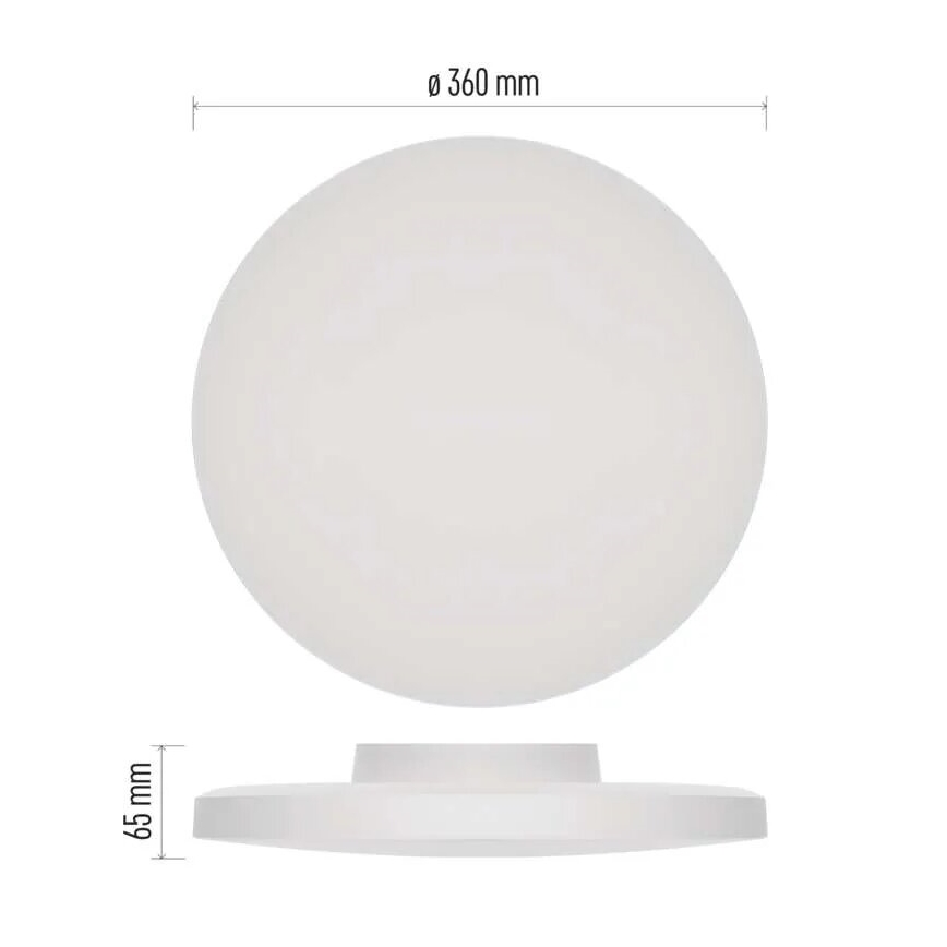 Светодиодный потолочный светильник для ванной комнаты LED/18W/230V 3000/4000/5700K IP55 белая