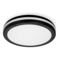 Светодиодный потолочный светильник для ванной комнаты LED/18W/230V 3000/4000/6500K IP65 диаметр 30 см черный
