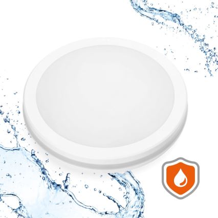 Светодиодный потолочный светильник для ванной комнаты LED/18W/230V 3000/4000/6500K IP65 диаметр 30 см белый