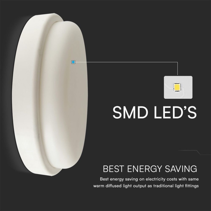 Светодиодный потолочный светильник для ванной комнаты LED/24W/230V 4000K IP54 диаметр 24 см