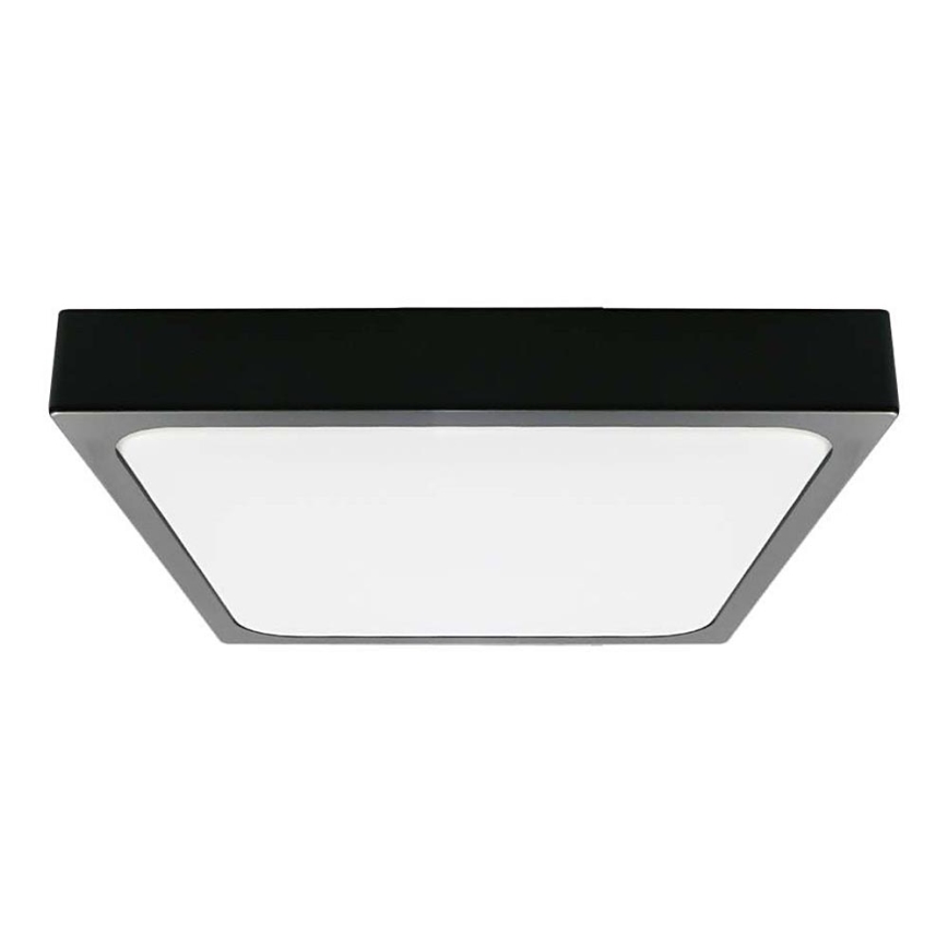 Светодиодный потолочный светильник для ванной комнаты LED/30W/230V 6500K IP44 42x42 см черный