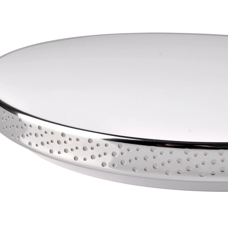 Светодиодный потолочный светильник для ванной комнаты MOON LED/18W/230V блестящий хром IP44