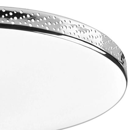 Светодиодный потолочный светильник для ванной комнаты MOON LED/18W/230V блестящий хром IP44