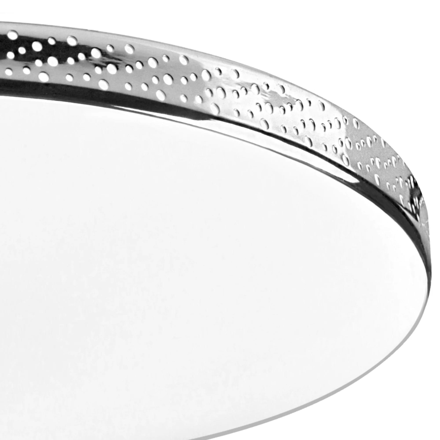 Светодиодный потолочный светильник для ванной комнаты MOON LED/18W/230V блестящий хром IP44