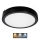 Светодиодный потолочный светильник для ванной комнаты NAIROS LED/24W/230V 3000/4000/6500K IP65 диаметр 30 см черный
