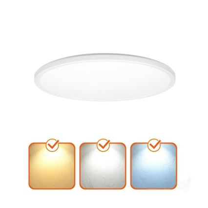 Светодиодный потолочный светильник для ванной комнаты NIVERA LED/32W/230V IP54 3000/4000/6000K диаметр 42 см белый