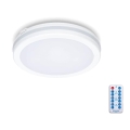 Светодиодный потолочный светильник для ванной комнаты с датчиком LED/12W/230V 3000/4000/6500K IP65 диаметр 20 см белый + дистанционное управление