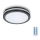 Светодиодный потолочный светильник для ванной комнаты с датчиком LED/12W/230V 3000/4000/6500K IP65 диаметр 20 см черный + дистанционное управление
