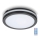 Светодиодный потолочный светильник для ванной комнаты с датчиком LED/18W/230V 3000/4000/6500K IP65 диаметр 30 см черный + дистанционное управление