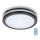Светодиодный потолочный светильник для ванной комнаты с датчиком LED/24W/230V 3000/4000/6500K IP65 диаметр 30 см черный + дистанционное управление