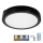 Светодиодный потолочный светильник для ванной комнаты с датчиком NAIROS LED/24W/230V IP65 3000/4000/6500K диаметр 30 см черный + дистанционное управление