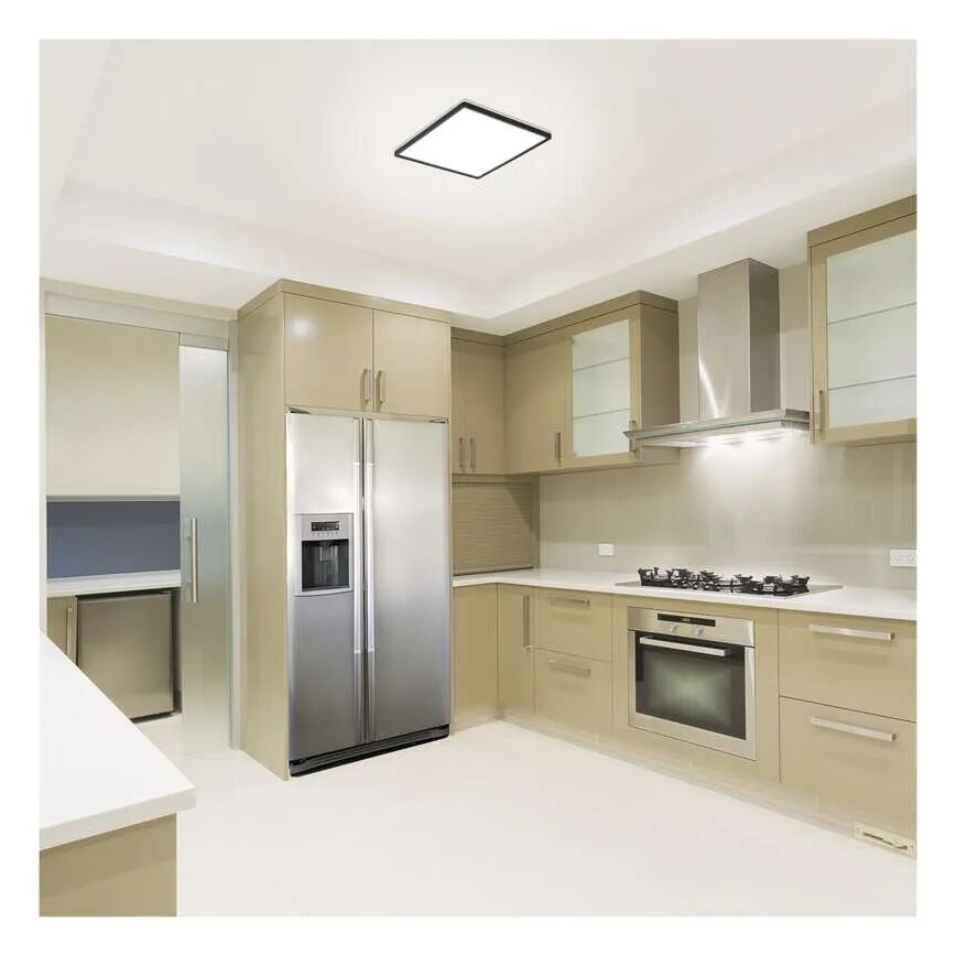 Светодиодный потолочный светильник FLORI LED/18W/230V 4000K черный 29x29 см