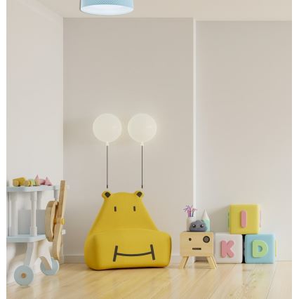 Светодиодный потолочный светильник GALAXY KIDS LED/24W/230V точки бирюзовый/белый