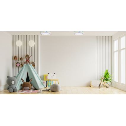 Светодиодный потолочный светильник GALAXY KIDS LED/24W/230V точки цветной