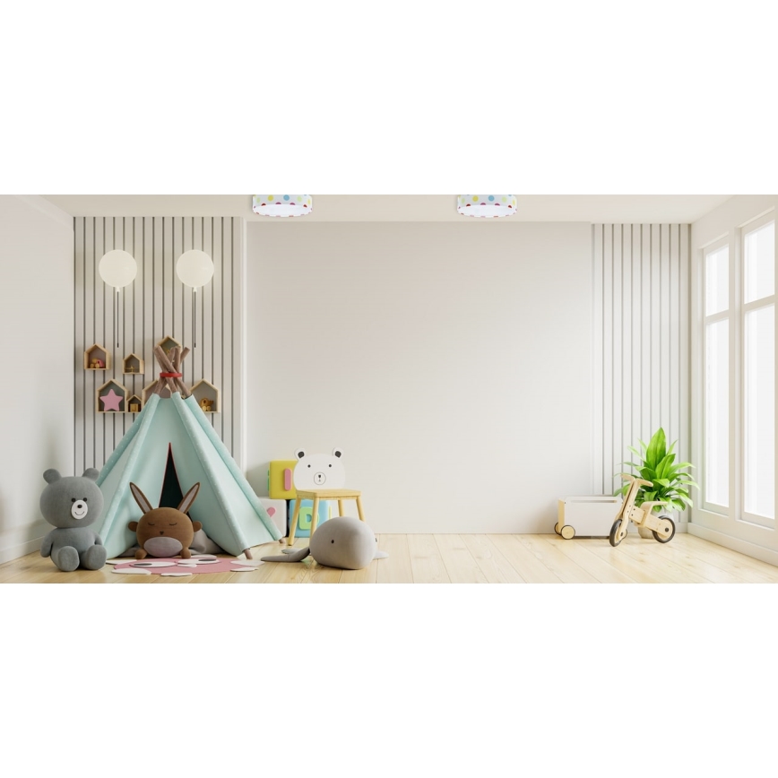 Светодиодный потолочный светильник GALAXY KIDS LED/24W/230V точки цветной