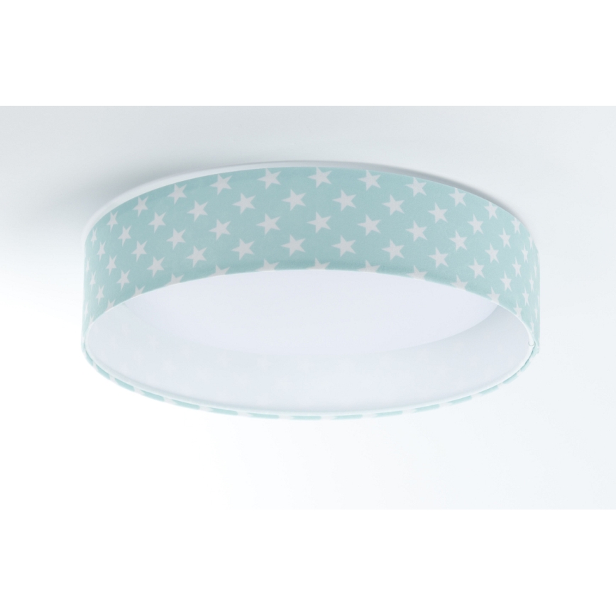 Светодиодный потолочный светильник GALAXY KIDS LED/24W/230V звезды зеленый/белый