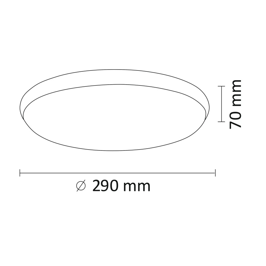 Светодиодный потолочный светильник KERN LED/15W/230V никель