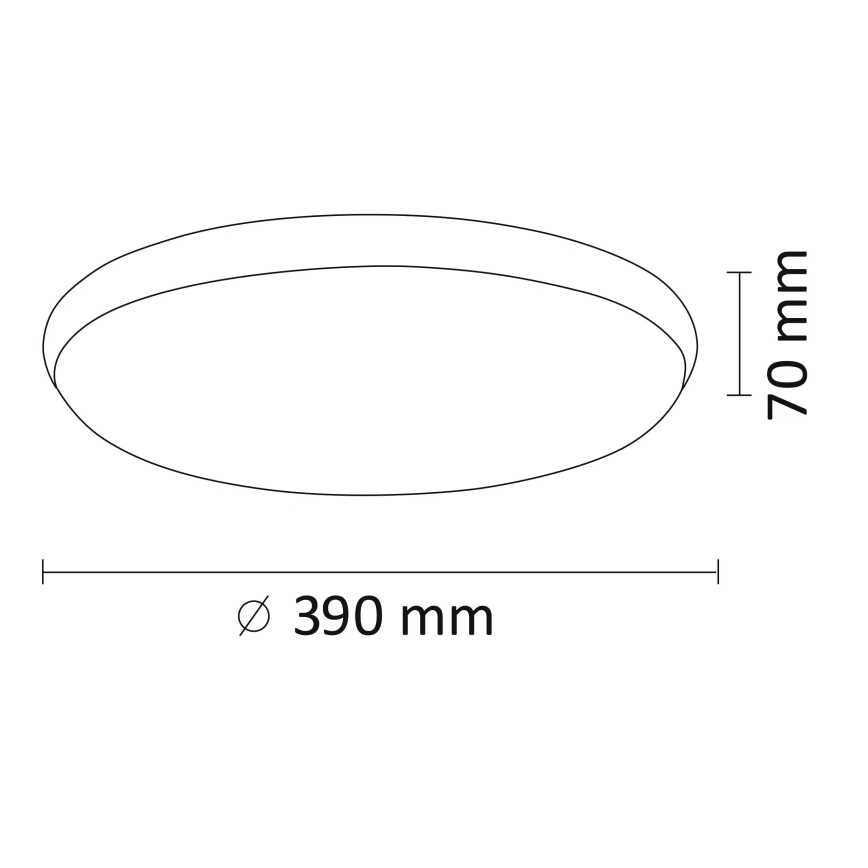 Светодиодный потолочный светильник KERN LED/24W/230V никель