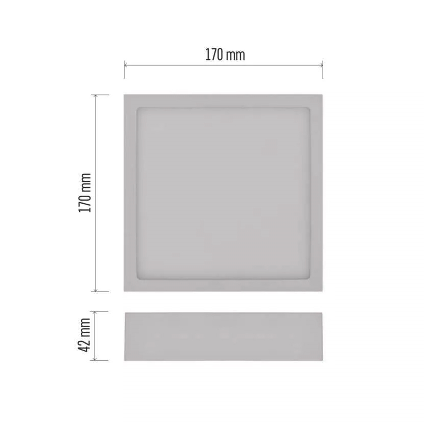 Светодиодный потолочный светильник NEXXO LED/12,5W/230V 3000/3500/4000K 17x17 см белый