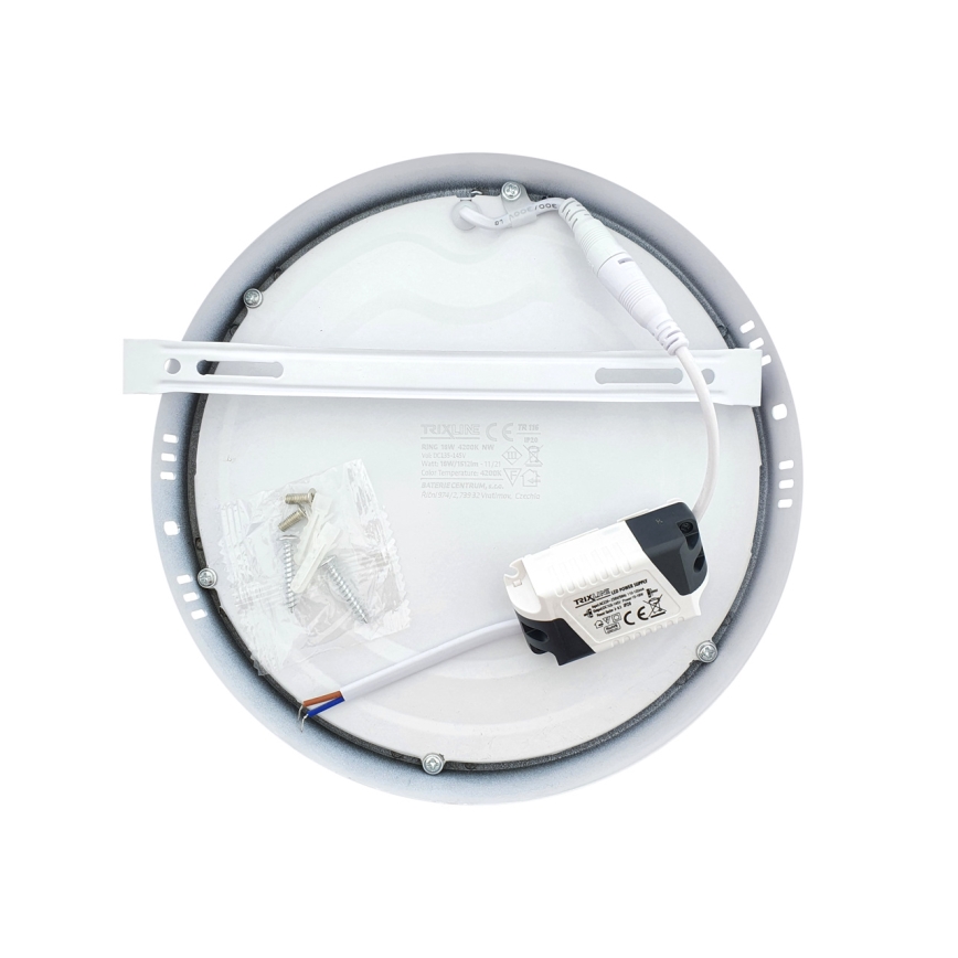 Светодиодный потолочный светильник LED/18W/230V 4200K диаметр 21 см белый