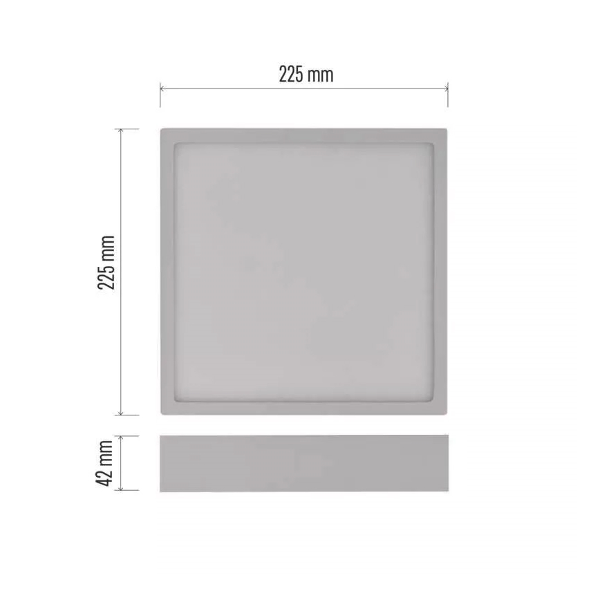 Светодиодный потолочный светильник NEXXO LED/21W/230V 3000/3500/4000K 22,5x22,5 см белый