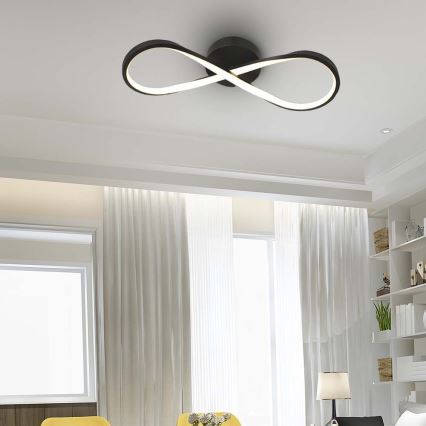 Светодиодный потолочный светильник LED/24W/230V 3000K черный