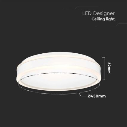Светодиодный потолочный светильник LED/24W/230V 4000K белый