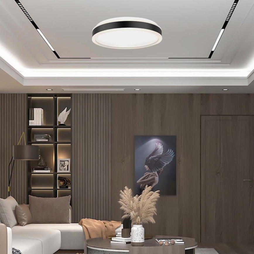 Светодиодный потолочный светильник LED/24W/230V 4000K черный