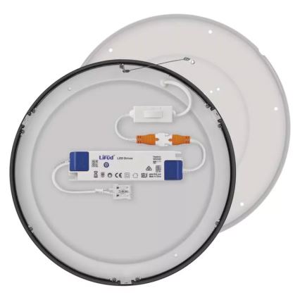 Светодиодный потолочный светильник NEXXO LED/28,5W/230V 3000/3500/4000K диаметр 30 см черный